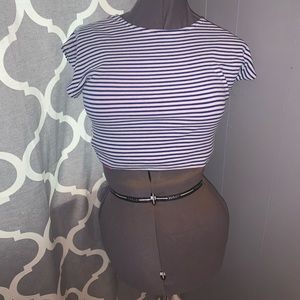Striped crop top